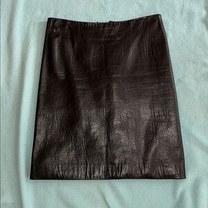 Ann Demeulemeester leather skirt
